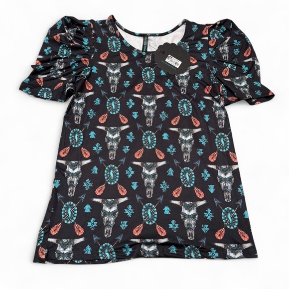 Sterling Kreek Western T-Shirt Bundle Women’s X-Small Aztec Rodeo Cowgirl Tops - Picture 8 of 13